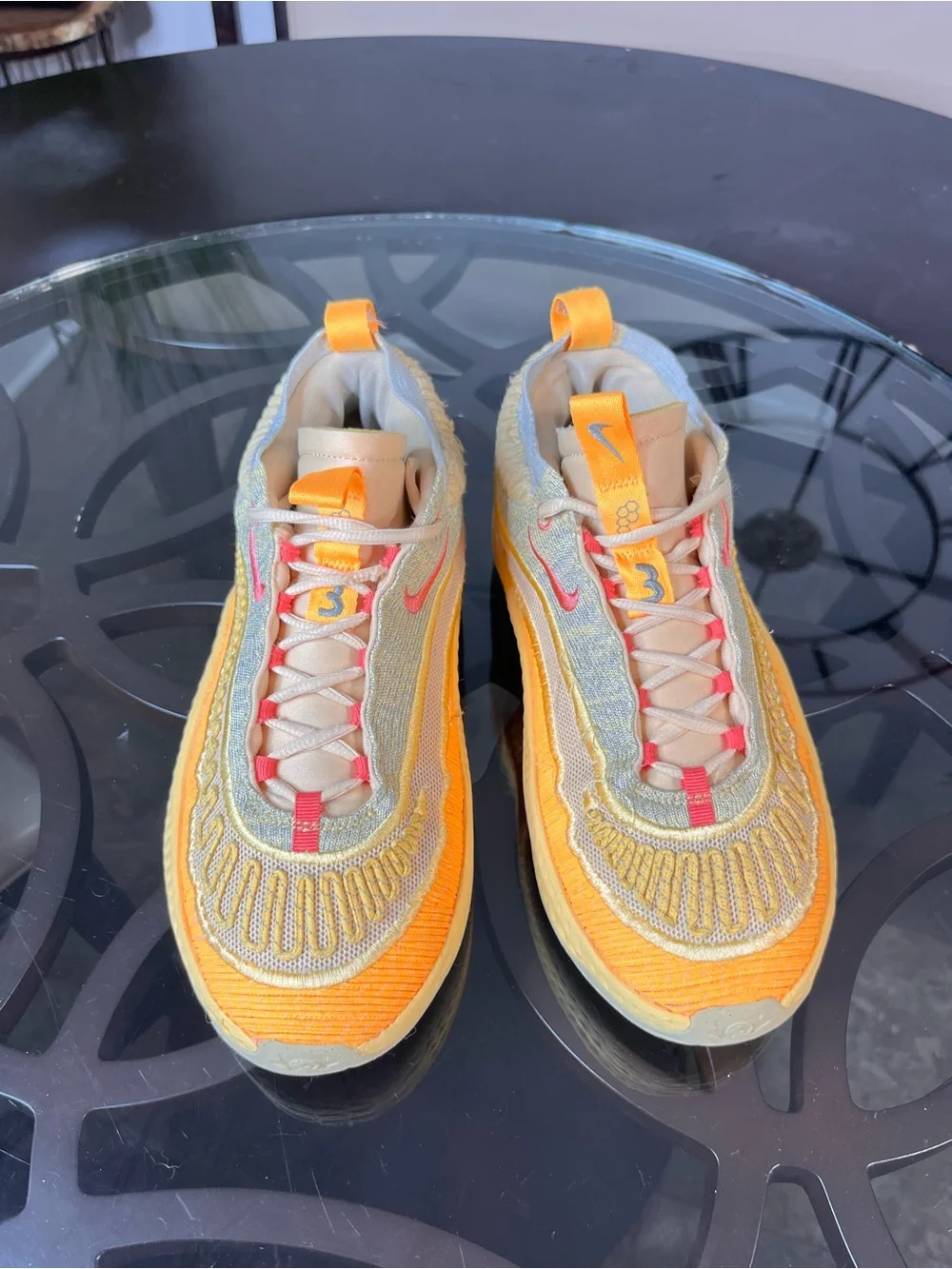 Nike Men’s Yellow Orange Knit Sneaker